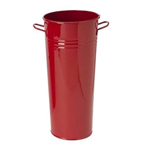 Houston International 8300E XR 7-Inch Steel Vase, Red