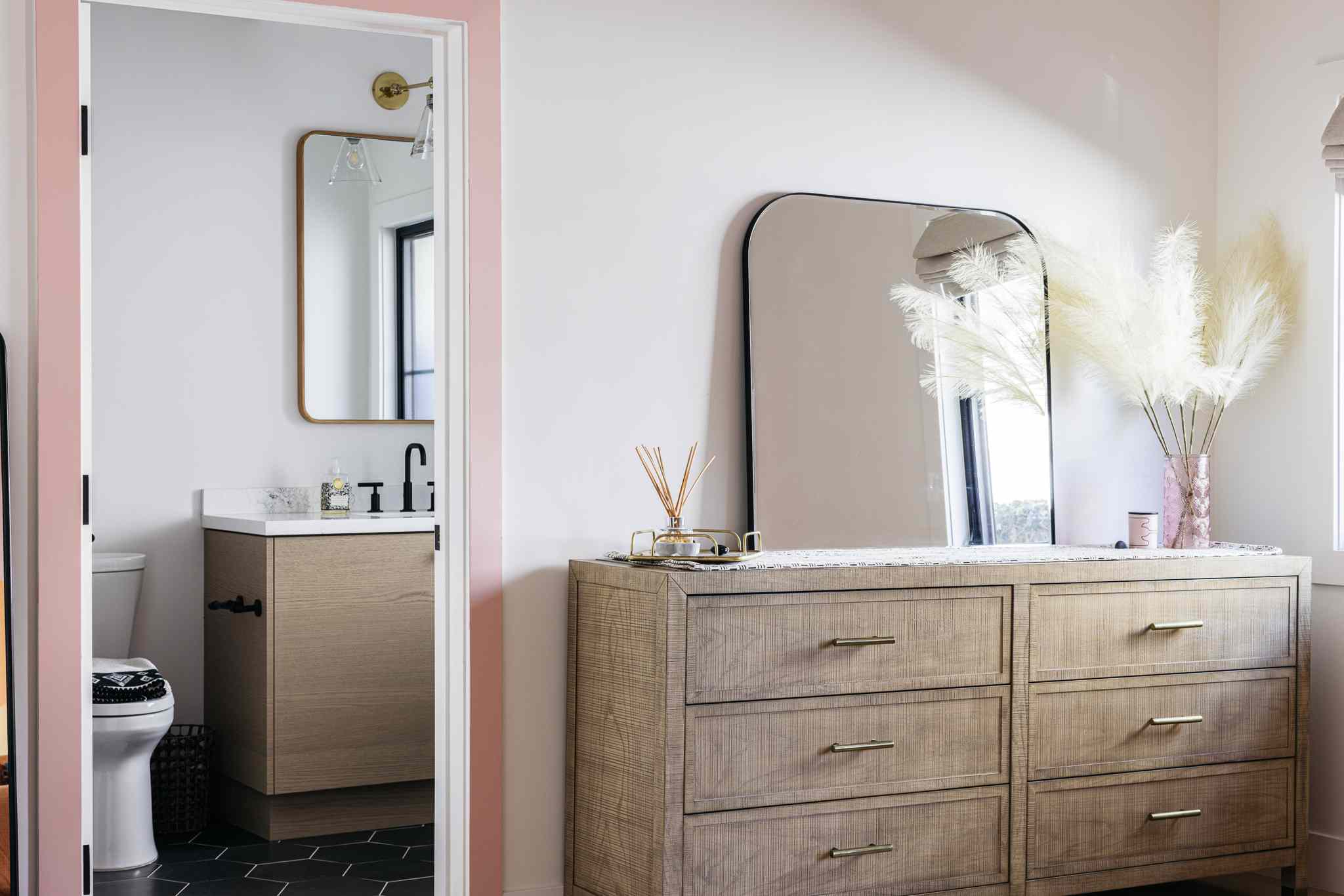 How High To Hang Mirror Above Dresser