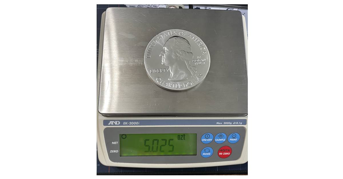 How Much Does A Quarter Weigh On A Digital Scale