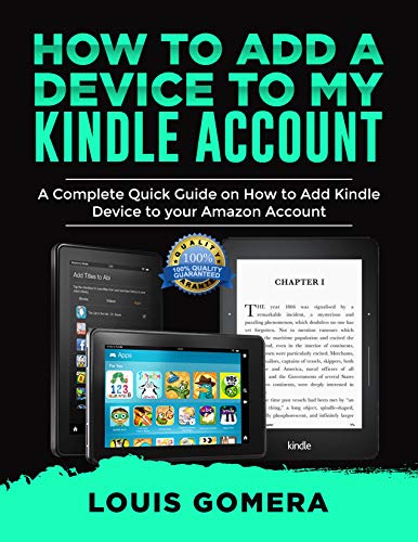 HOW TO ADD A DEVICE TO MY KINDLE ACCOUNT