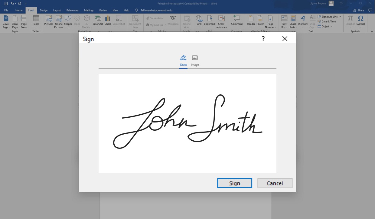 How To Add A Digital Signature To Word