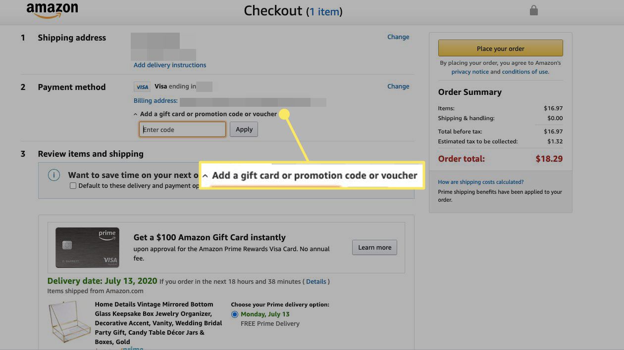 How To Add A Gift Card To Amazon