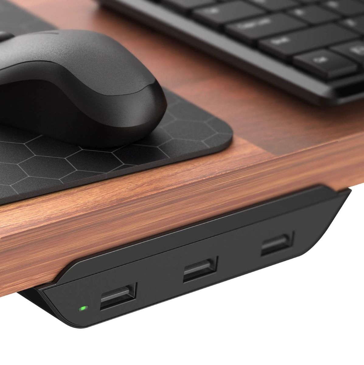 How To Attach A USB Hub To A Desk