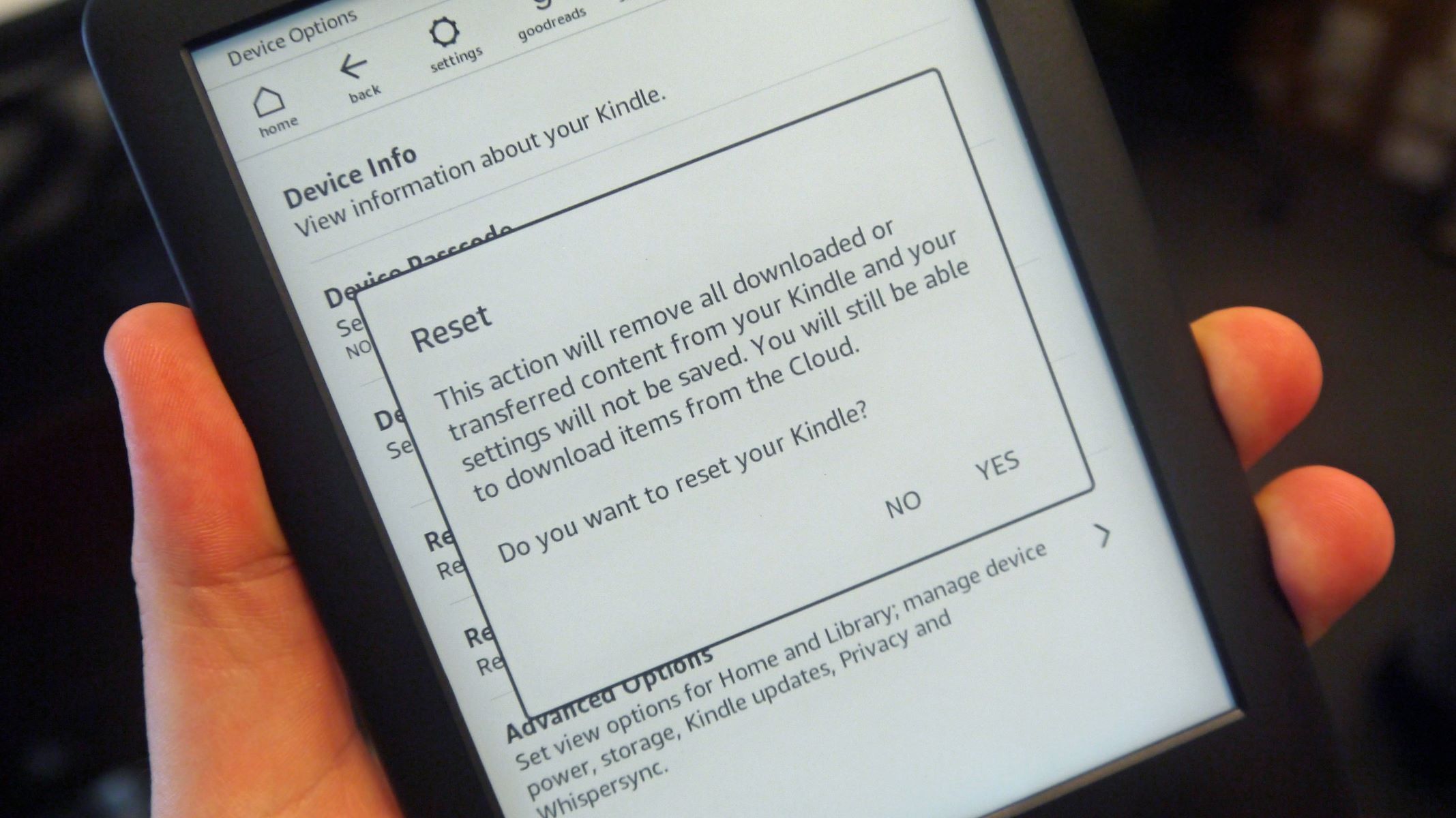 How To Factory Reset A Kindle