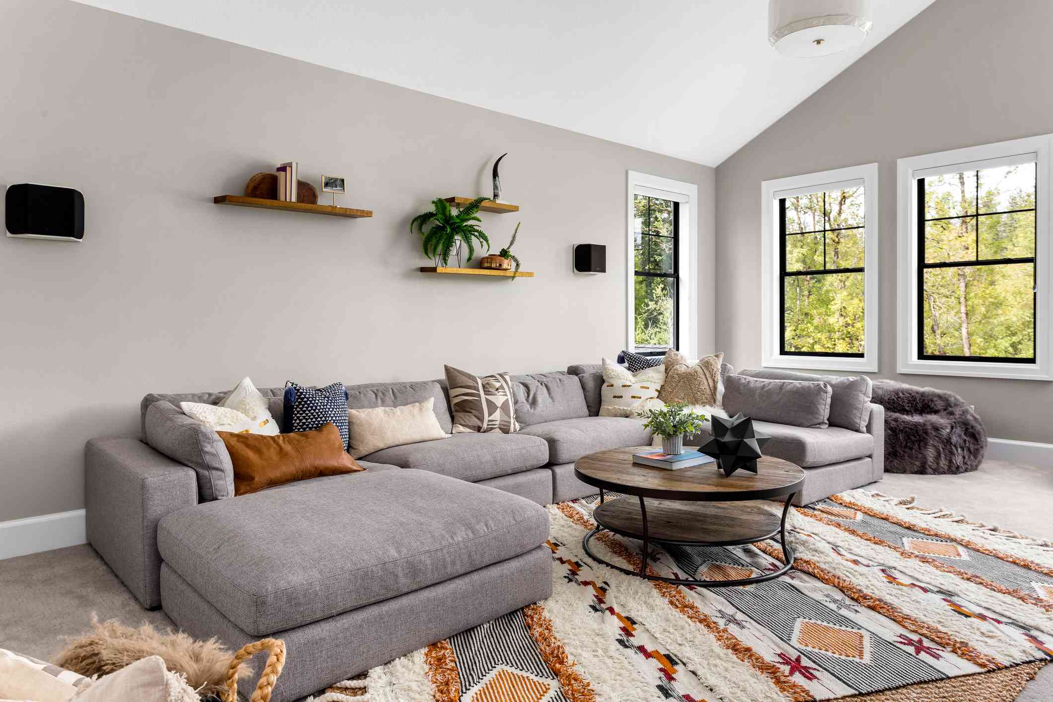 How To Place An Area Rug Under A Sectional Sofa