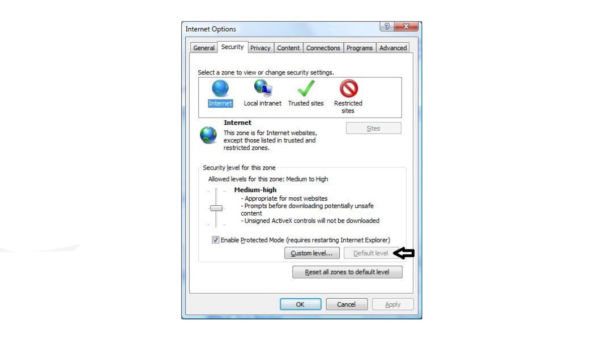 How To Reset IE Security Settings To Default Levels