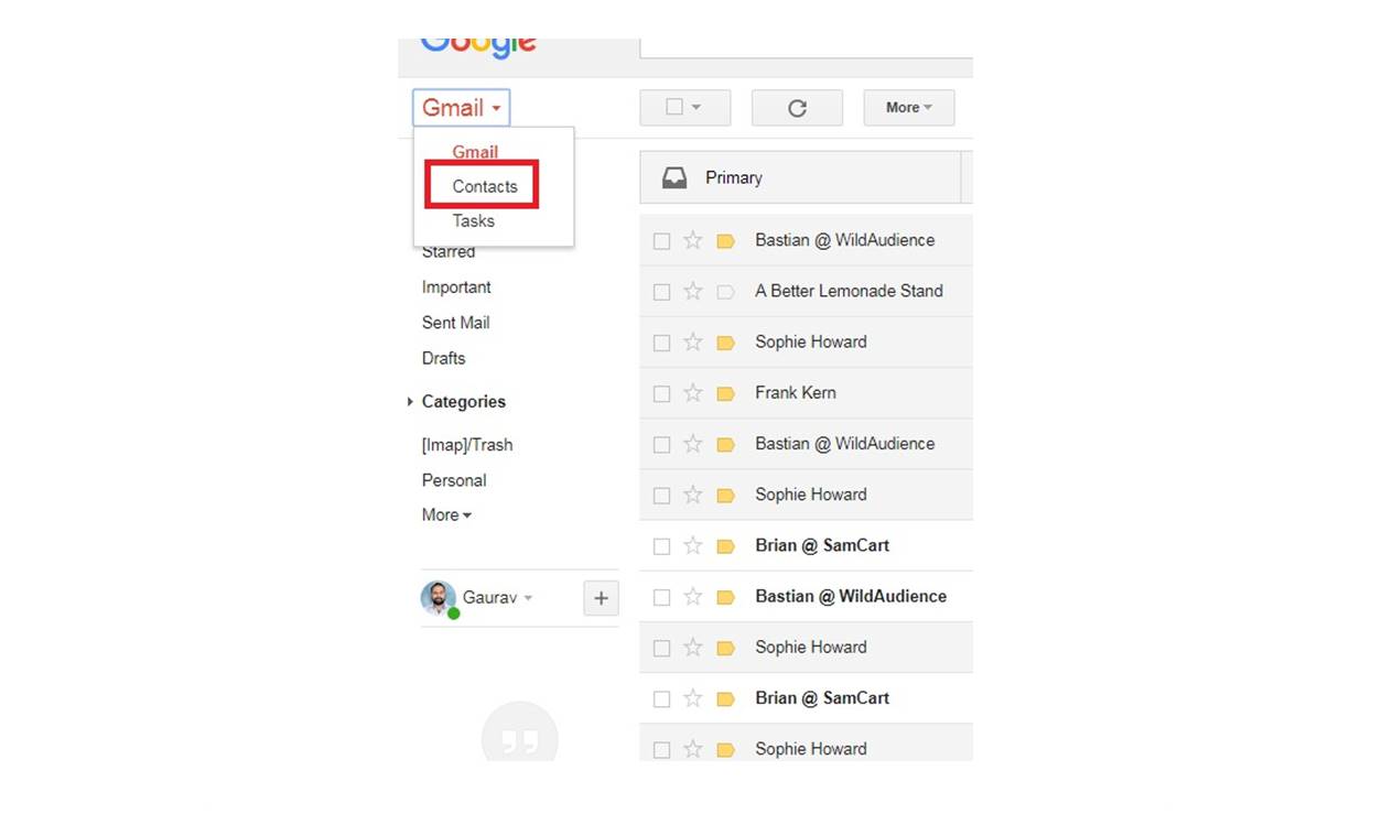 How To Restore Your Gmail Contacts To A Previous State