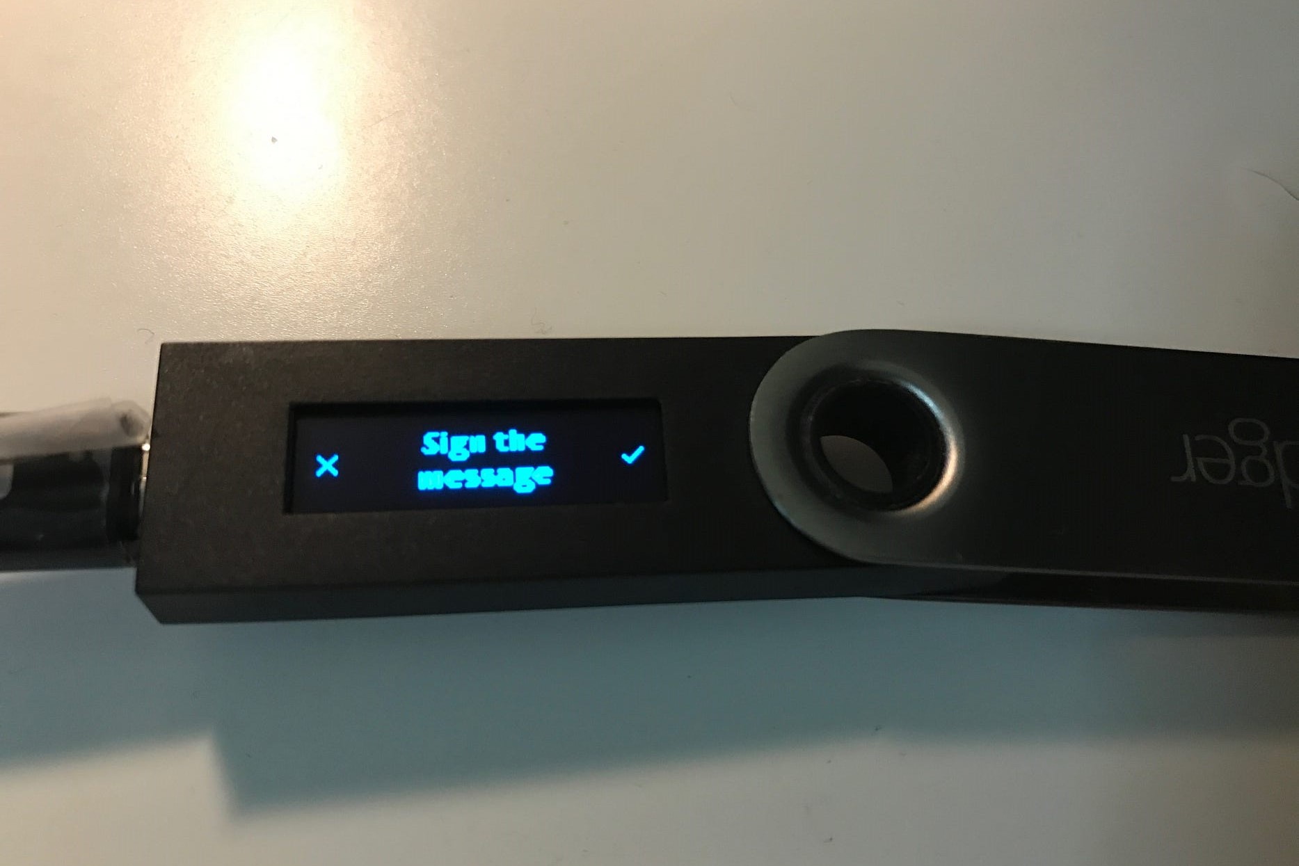 How To Sign A Message With Ledger Nano S