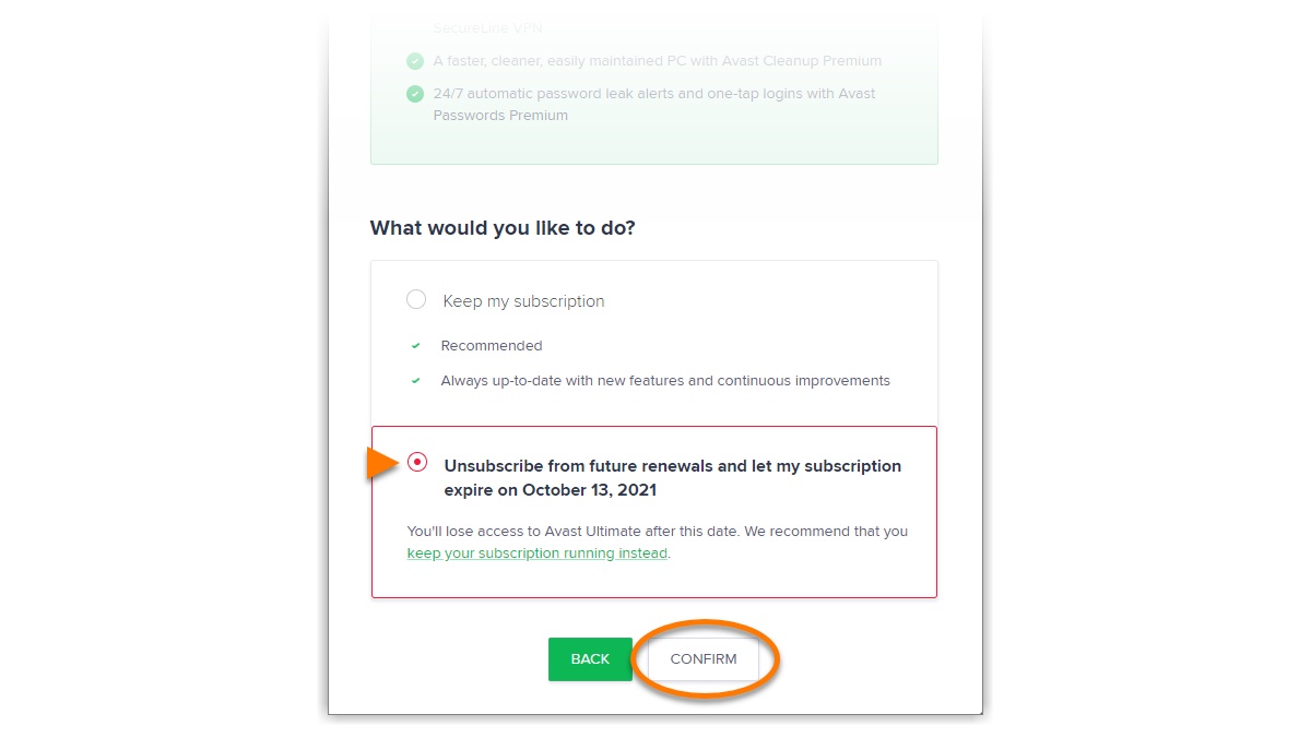 How To Unsubscribe To Avast Internet Security