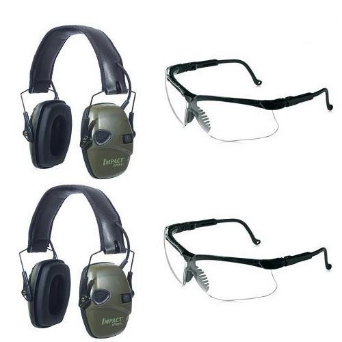 Howard Leight Green Impact Sport Sound Amplification Electronic Earmuffs