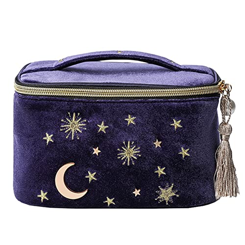 HOYOFO Velvet Makeup Bag for Women Girls