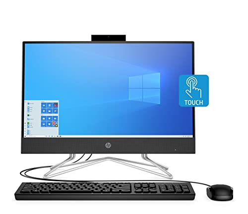HP 2022 Newest 22-inch FHD IPS Touchscreen All-in-One Desktop Computer