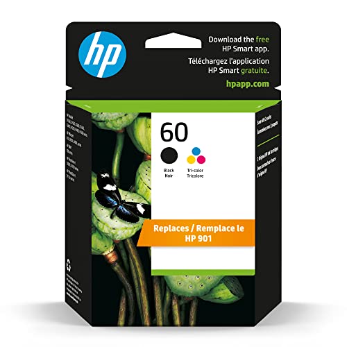 HP 60 Ink Cartridges (2-pack) - Black/Tri-color