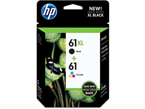 HP 61xl Black and Tri-Color Ink Combo Pack
