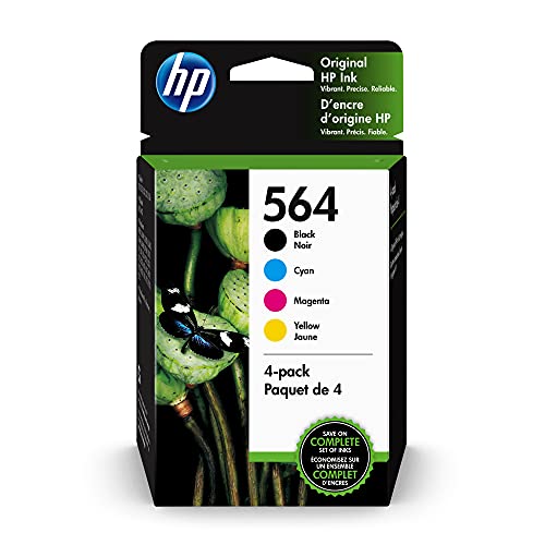 HP Original 564 Black, Cyan, Magenta, Yellow Ink (4-pack)