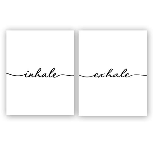 HPNIUB Inhale Exhale Art Prints Set