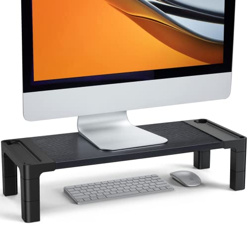 HUANUO Adjustable Laptop Monitor Stand Riser - Improve Workspace Ergonomics
