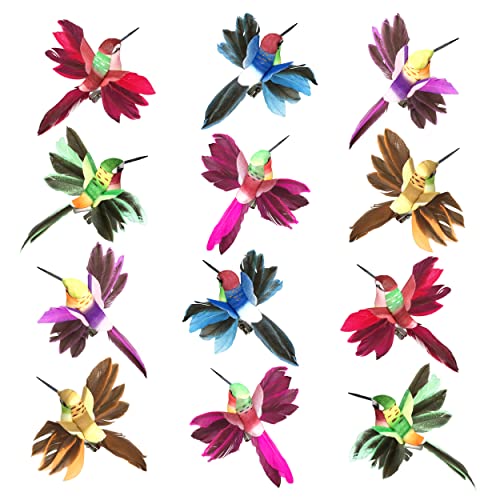 Hummingbird Clip On Ornaments - Set of 12