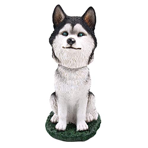 Husky Bobblehead Figure for Car Dash Desk Fun Accessory