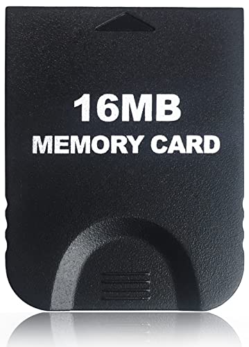 Hyamass 16MB(251 Blocks) High Speed Gamecube Storage Save Game Memory Card Compatible for Nintendo Gamecube & Wii Console Accessory Kits - Black