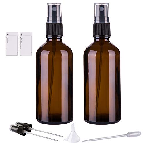 Hydior Amber Glass Spray Bottles