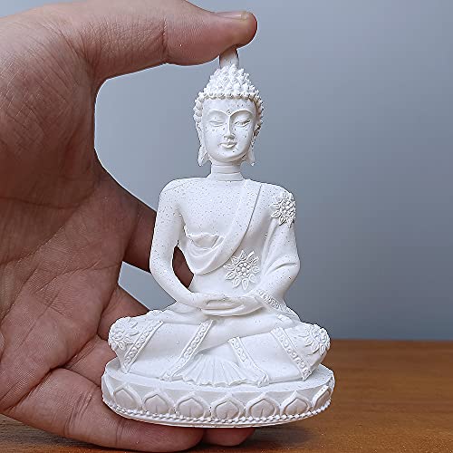 HYFAN Mini Sandstone Buddha Yoga Meditation Statue