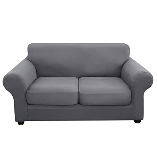 hyha Couch Cover: Stretch Sofa/Loveseat Covers for Furniture Protection