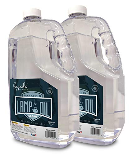HYOOLA 1-Gallon Liquid Paraffin Lamp Oil - Clean and Odorless Fuel - 2 Pack