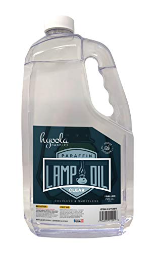 Hyoola Liquid Paraffin Lamp Oil - Clear Smokeless, Odorless, Ultra Clean Burning Fuel for Indoor and Outdoor Use - 1 Gallon