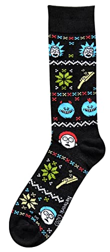 Hyp Rick and Morty Ugly Sweater Socks