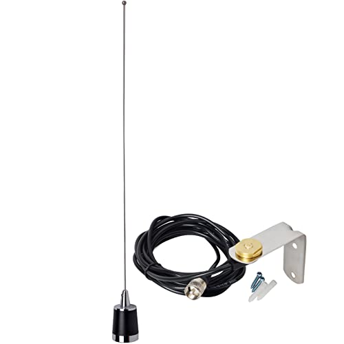 HYS Dual-Band NMO Antenna with L-Shape Mount Mobile Bracket