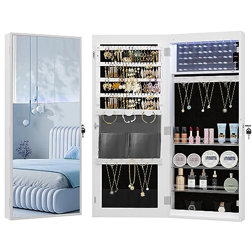 Hzuaneri Jewelry Cabinet: Elegant Storage Solution with LED Lights