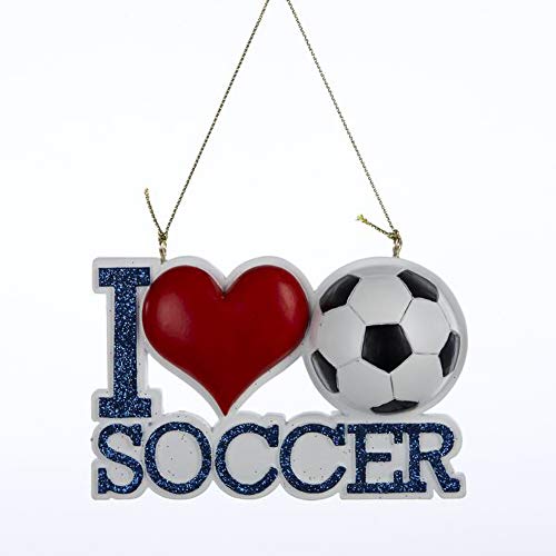 I Love Soccer Ornament For Personalization
