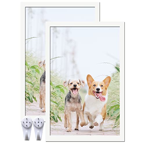 icariery White Picture Frame Set of 2