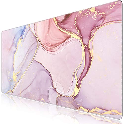 iCasso Glitter Marble Extended Gaming Mouse Pad
