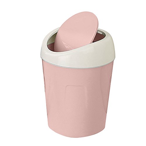 ichuanyi Pink Plastic Trash Can