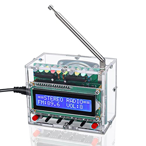 ICStation FM Radio Kit with LED Flashing Lights
