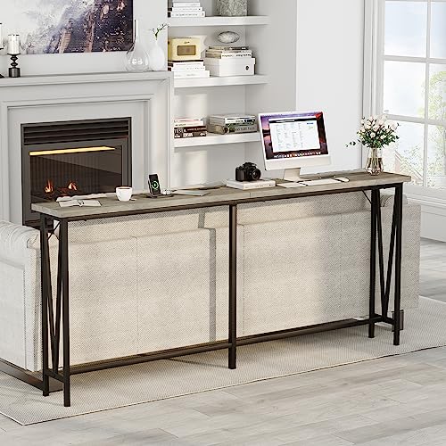 IDEALHOUSE Narrow Sofa Table with Power Outlets
