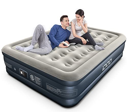 iDOO Queen Air Mattress with Built-in Pump