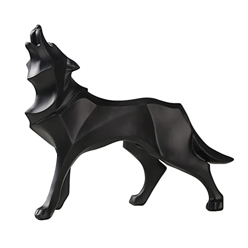 IDORTYBB Abstract Geometric Wolf Sculpture Animal Statues