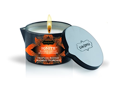 Ignite Massage Candle with Coconut Oil - Tropical Mango Scented