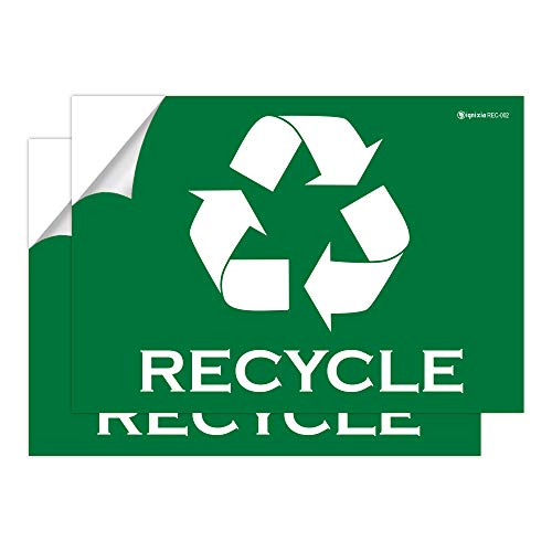 IGNIXIA Recycle Sign Decals - Recycling Stickers