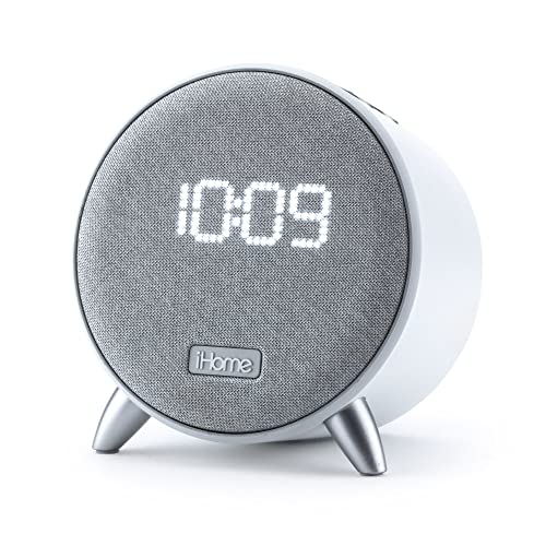 iHome Bluetooth Alarm Clock with 2 USB Charging Ports