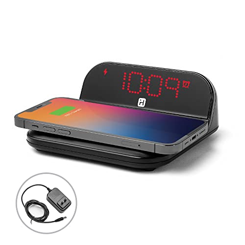 iHome Digital Alarm Clock with Wireless Charging