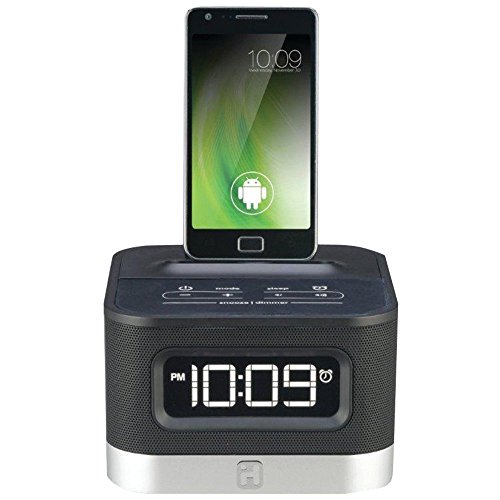 IHOME iC50B Universal Charging FM Stereo Alarm Clock