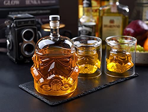 IITaozi Transparent Creative Whiskey Decanter Set