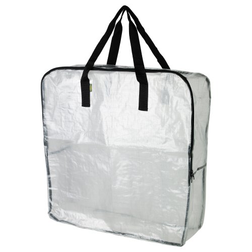 IKEA Extra Large Clear Storage Bag for Clothing Storage, Under the Bed Storage, Garage Storage, Recycling Bags (1)