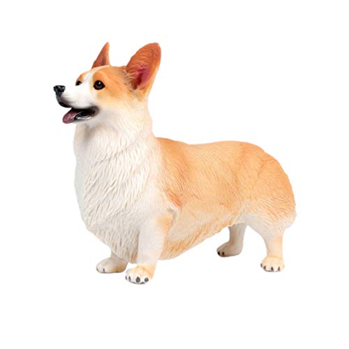 IMIKEYA NOLITOY Corgi Figurine - Cute and Realistic Dog Collectible