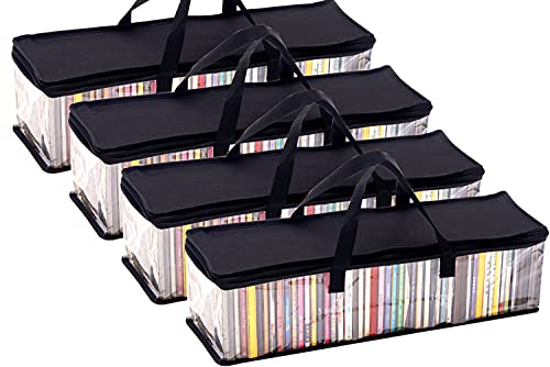 Imperius DVD Storage Bag - Portable Transparent Media Storage