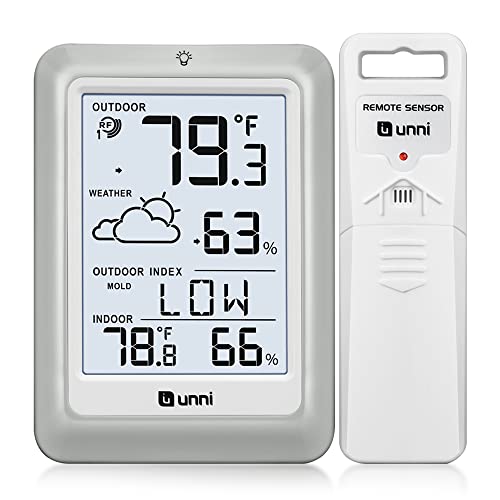 Indoor Outdoor Thermometer Hygrometer Wireless Weather Stations